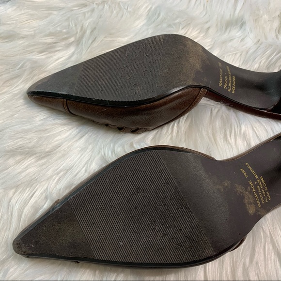 Rampage Brown Leopard Pointed Toe Slip on Low Heels Women’s Size 7.5 Shoes - Picture 7 of 8